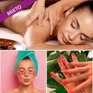 masaje relajante velo de colageno y manicura permanente