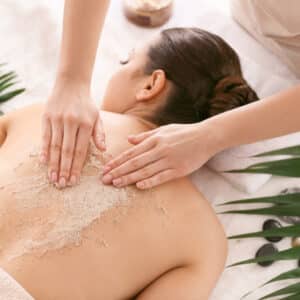 sesion exfoliacion corporal